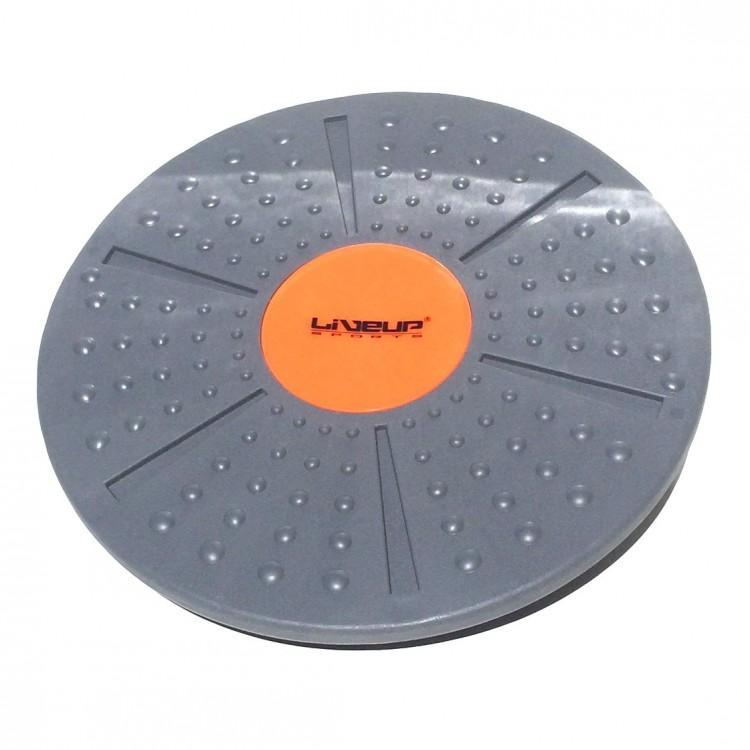 Балансборд BALANCE BOARD LiveUp сірий, помаранчевий Уни 39x8см