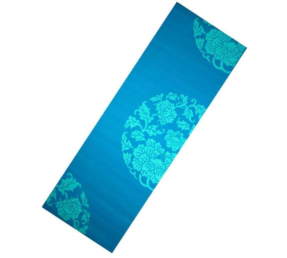 Йога-килимок PVC PRINTED LiveUp YOGA MAT блакитний Уни 173х61х0.6см
