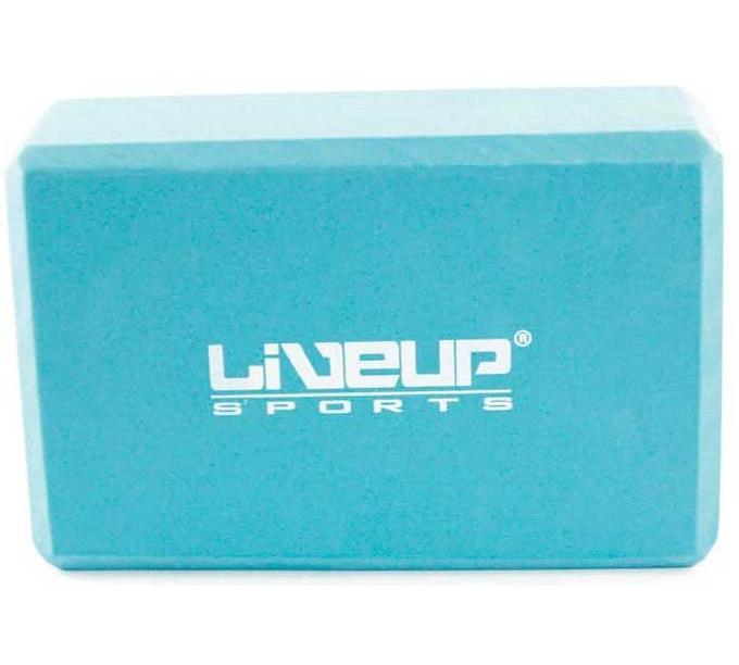 Блок для йоги LiveUp EVA BRICK блакитний Уни 22.9x15.2x7.6см