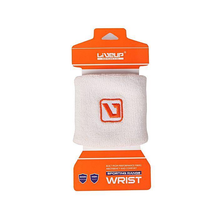 Напульсник WRIST SUPPORT LiveUp білий Уни 8x8см
