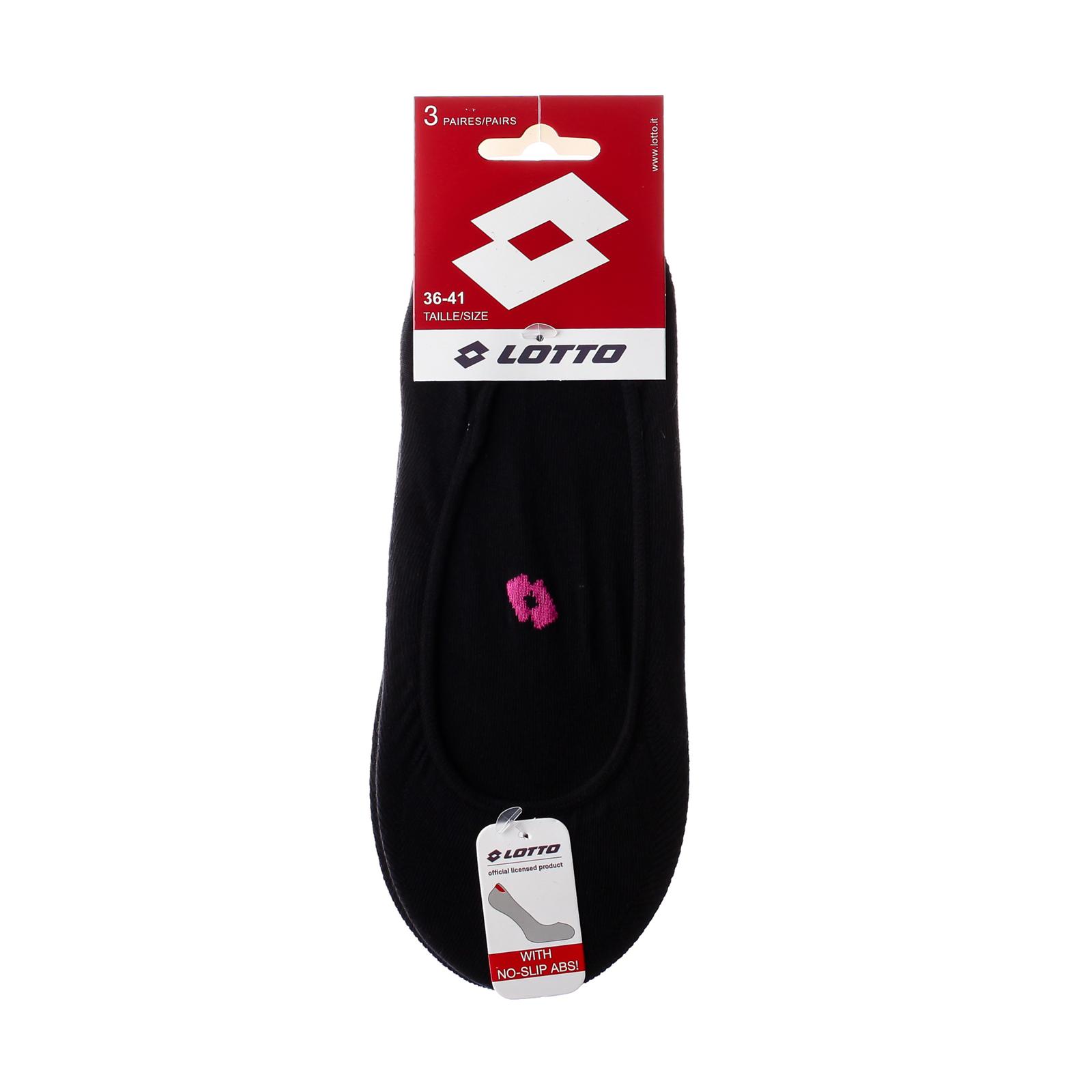 Шкарпетки Lotto 3-pack чорний, розовий, салатовий Жін