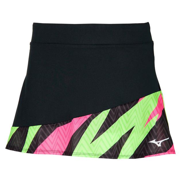 Спідниця тенісна Mizuno Flying Skirt Black/Neolime