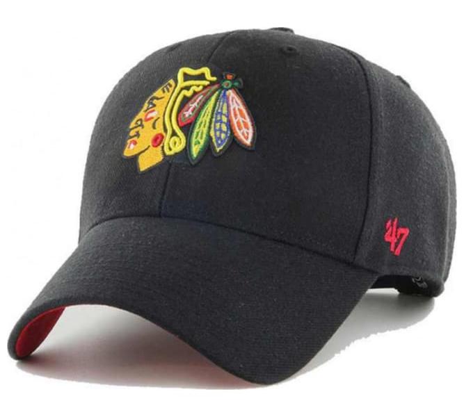 Кепка MVP 47 Brand CHIACGO BLACKHAWKS BALLPARK S чорний Уні