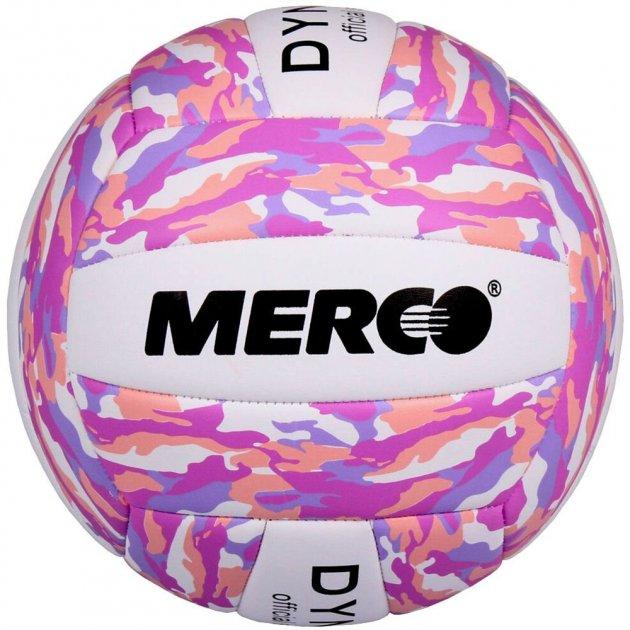 М'яч волейбольний Merco Dynamic volleyball ball білий, рожевий