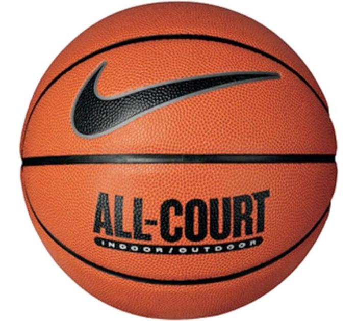 М'яч баскетбольний Nike EVERYDAY ALL COURT 8P DEFLATED AMBER/BLACK/METALLIC SILVER/BLACK розмір 6