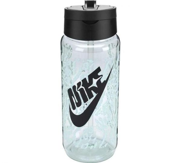 Пляшка для води з трубочкою  Nike TR RENEW RECHARGE STRAW BOTTLE 470 мл зелений, чорний