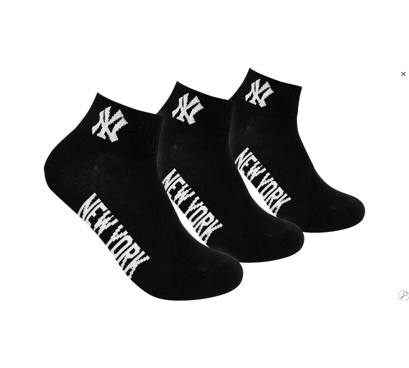 Шкарпетки New York Yankees 3 pk Quarter чорний Уні