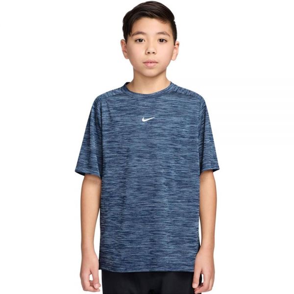 Футболка тенісна дитяча Nike Boy Dri-Fit MULTI SS TOP blue