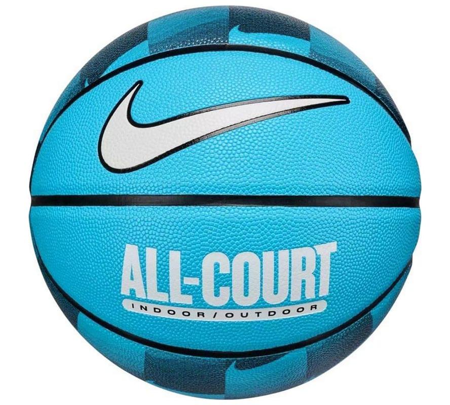 М'яч баскетбольний Nike EVERYDAY ALL COURT 8P GRAPHIC DEFLATED блакитний Уні розмір 7