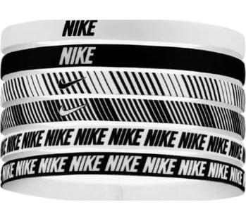 Пов'язка на голову Nike FLEX CLASSIC HEADBANDS 6PK чорний, білий Уні