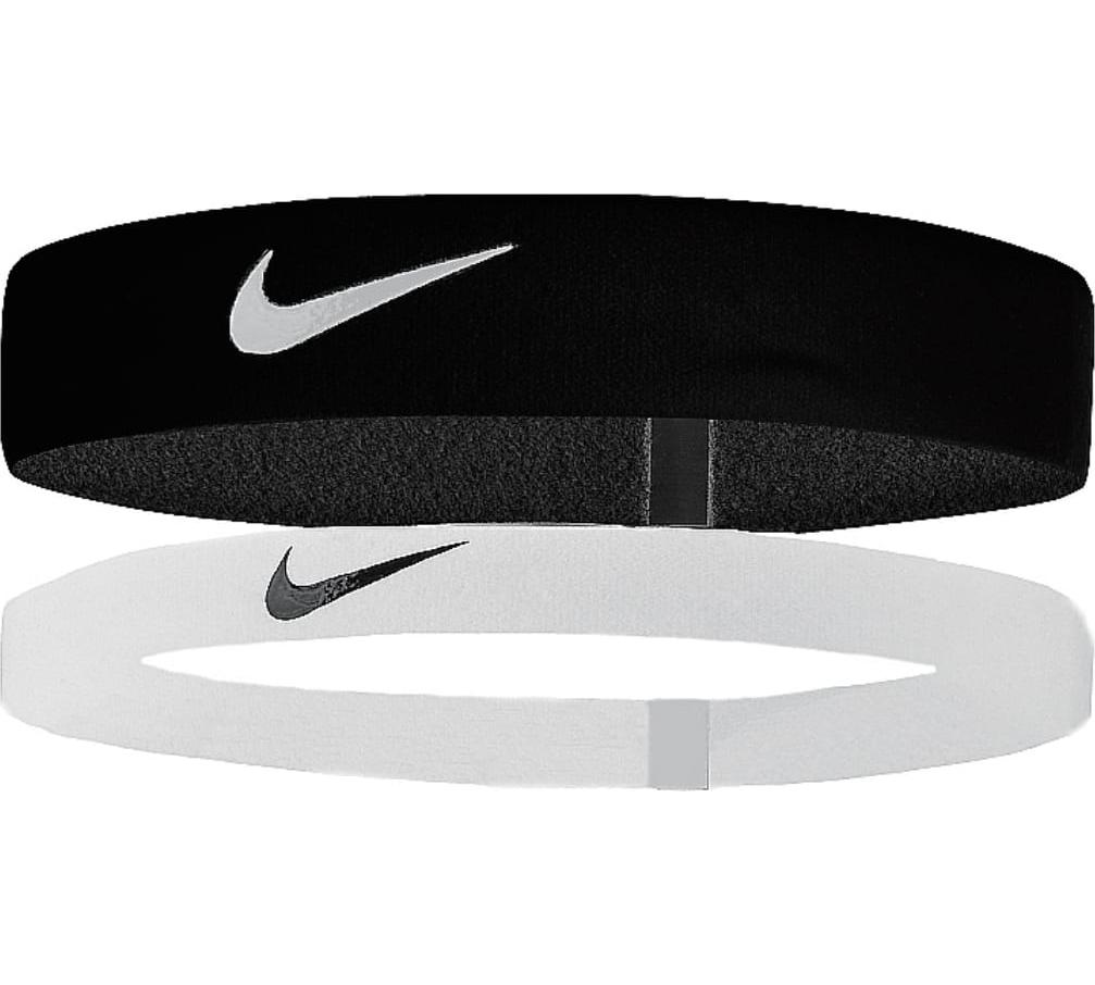 Пов'язка на голову Nike Flex 2PK чорний, білий Уні