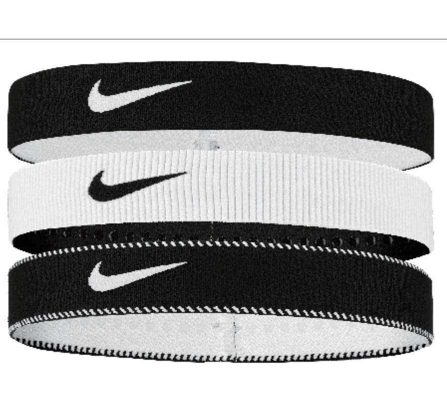 Пов'язка на голову Nike Flex Classic 3PK чорний, білий Уні