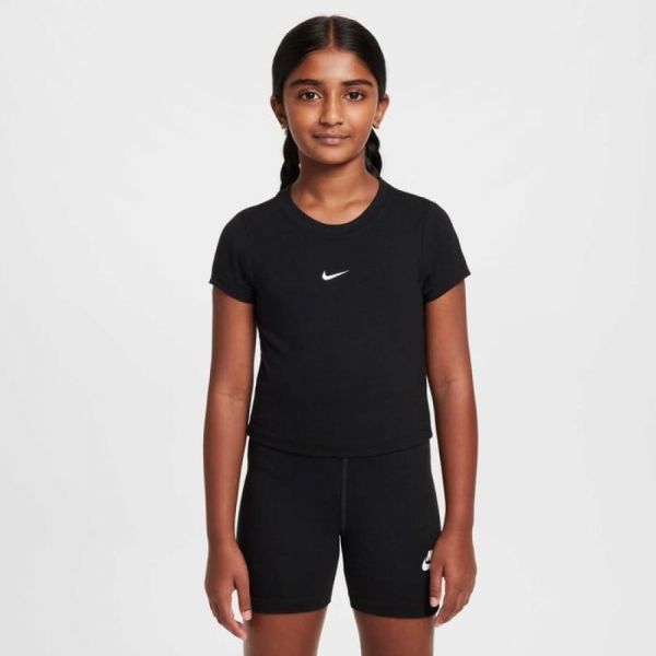 Футболка спортивна Nike Girls Sportswear Slim Mod Crop Black