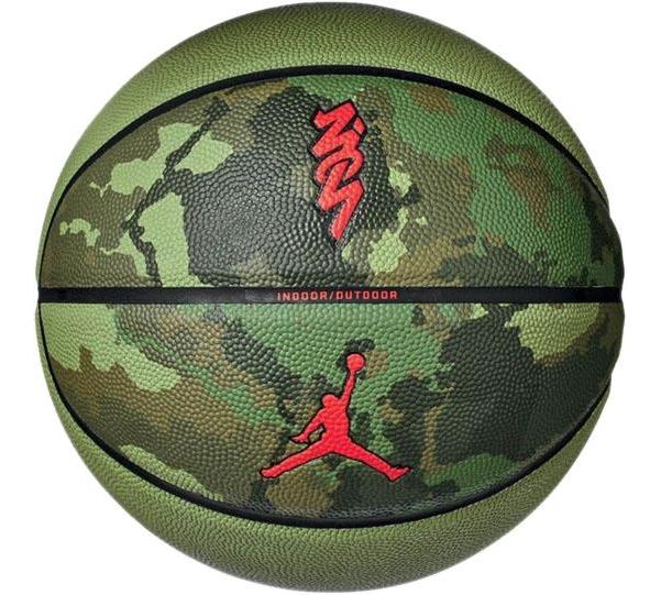 М'яч баскетбольний Nike JORDAN ALL COURT 8P Z WILLIAMSON DEFLATED хакі Уні розмір 7