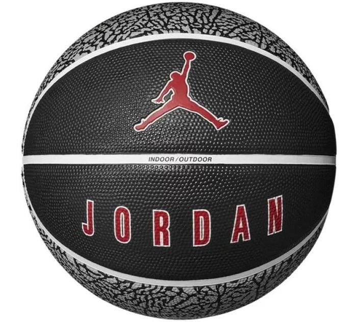 М'яч баскетбольний Nike JORDAN PLAYGROUND 2.0 8P DEFLATED WOLF GREY/BLACK/WHITE/VARSITY RED розмір 6