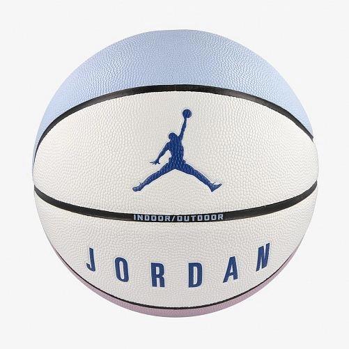 М'яч баскетбольний Nike JORDAN ULTIMATE 2.0 8P DEFLATED ICE BLUE/WHITE/ICED LILAC/TRUE BLUE 07 синій розмір 7