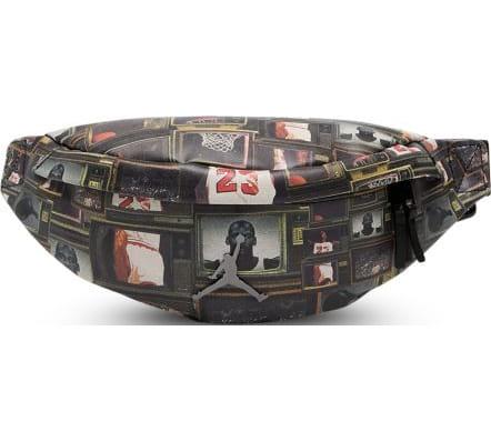 Сумка на пояс Nike Jordan JAM BOROUGH GFX CROSSBODY BAG 2 літра Джордан чорний, сірий Чол