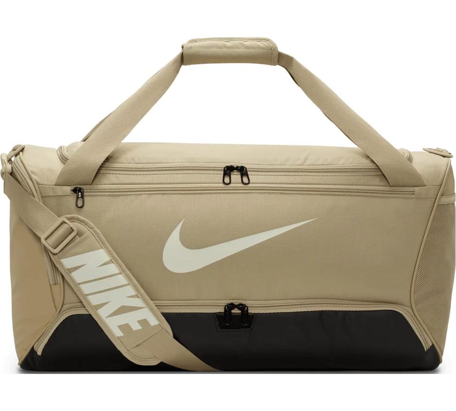 Сумка Nike NK BRSLA M DUFF - 9.5 60L бежевий, чорний Уні