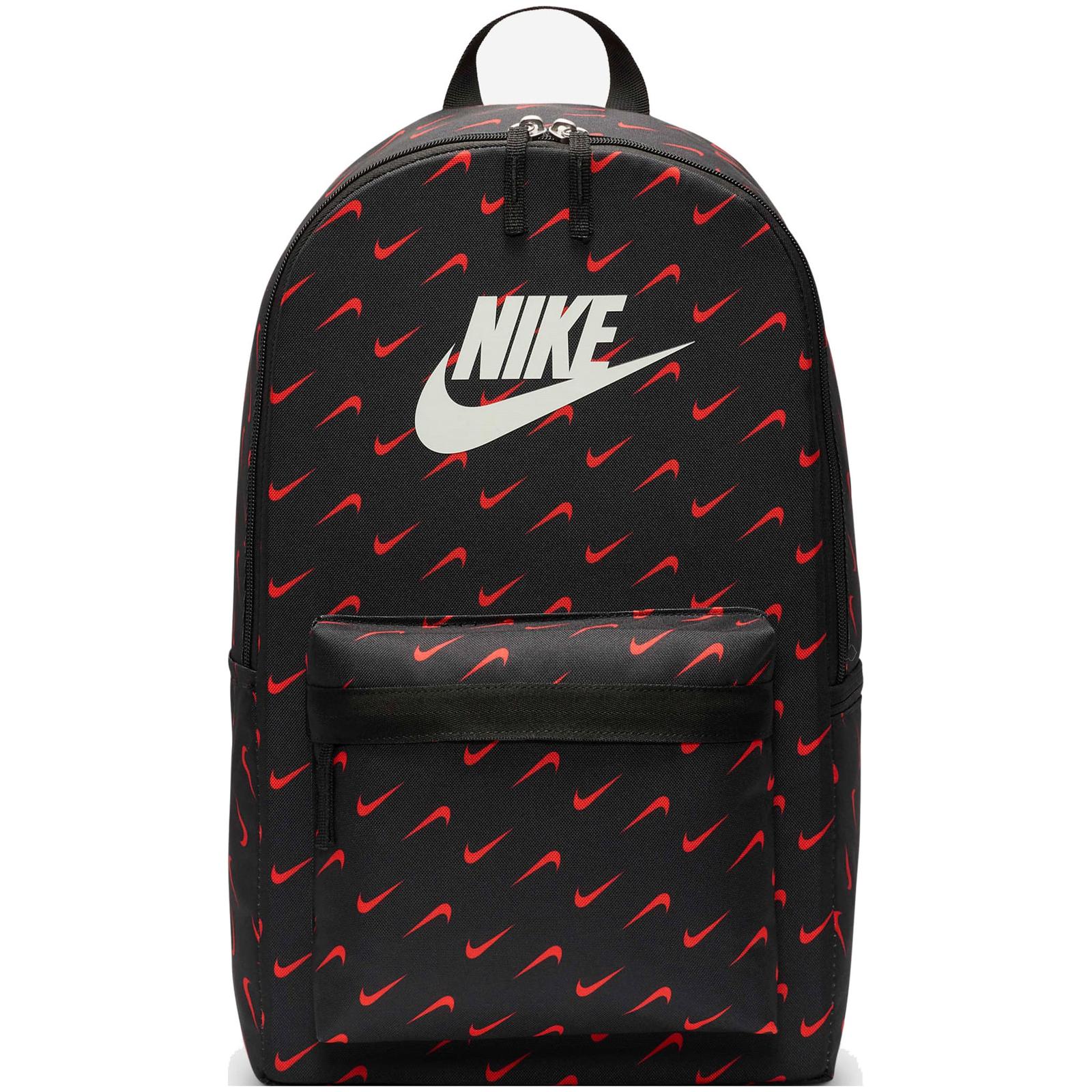 Рюкзак Nike NK HERITAGE BKPK - SWOOSH DROP 25L чорний, червоний Уні