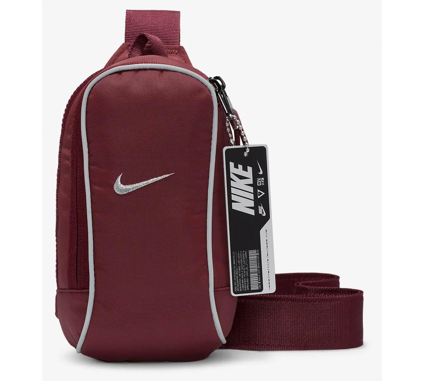 Сумка через плече Nike NK NSW ESSNTL CRSSBDY-MTL PULL 1L бордовий Уні