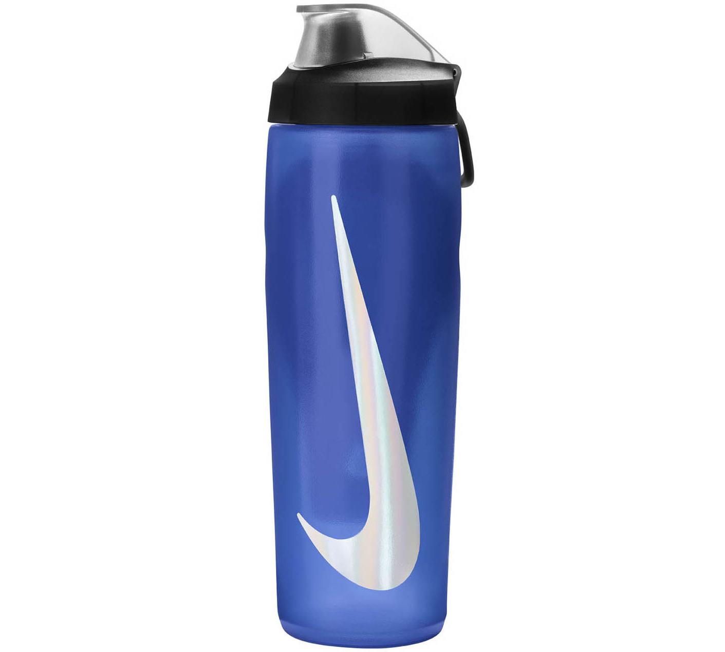 Пляшка спортивна Nike REFUEL BOTTLE LOCKING LID 710 мл синій, чорний, сріблястий