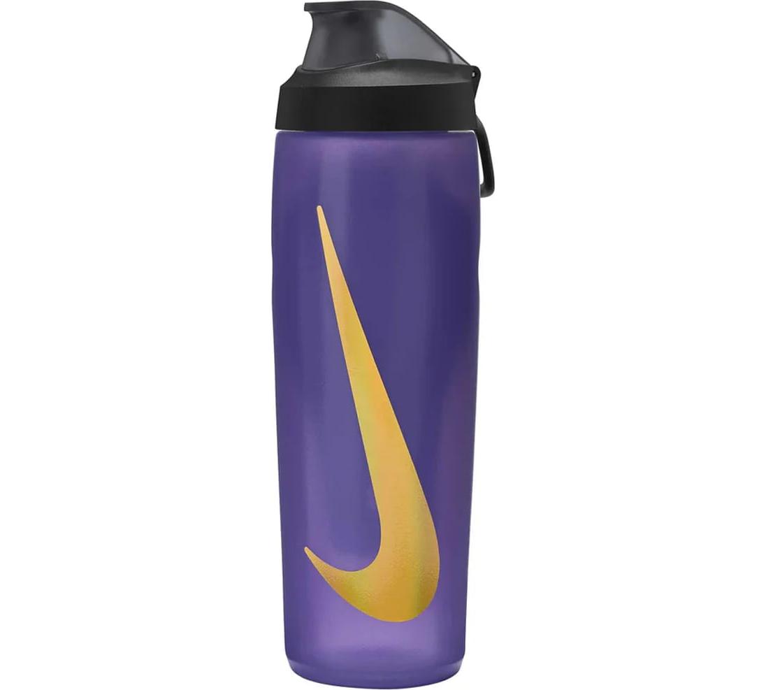 Пляшка Nike REFUEL BOTTLE LOCKING LID 24 OZ фіолетовий, жовтий, чорний Уні