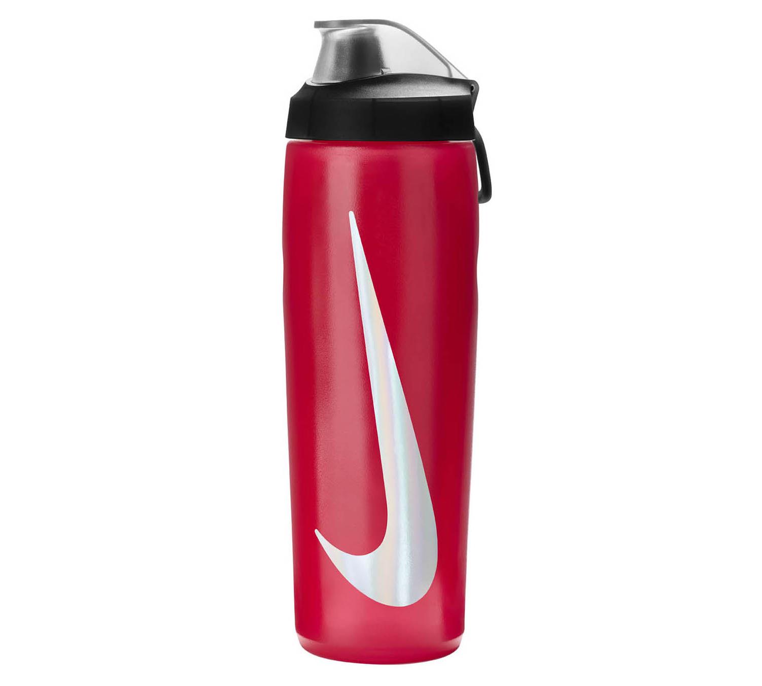 Пляшка для води Nike REFUEL BOTTLE LOCKING LID 710 мл червоний, чорний, сріблястий