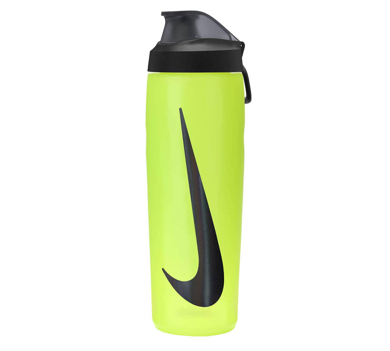 Пляшка для води з кришкою Nike REFUEL BOTTLE LOCKING LID 710 мл лимонний, чорний