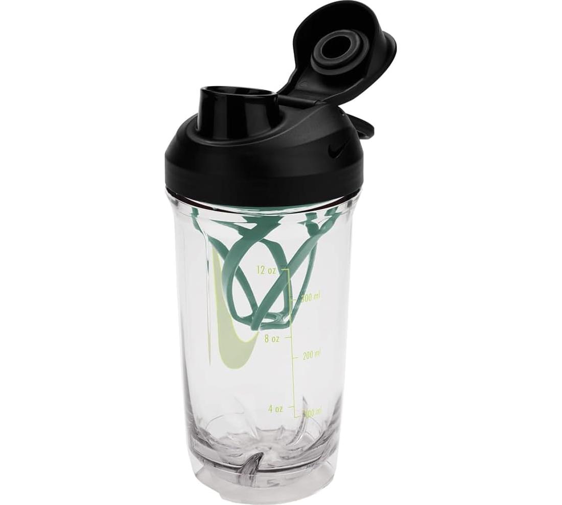 Пляшка Nike TR RECHARGE SHAKER BOTTLE 16 OZ прозорий, чорний, зелений, жовтий Уні