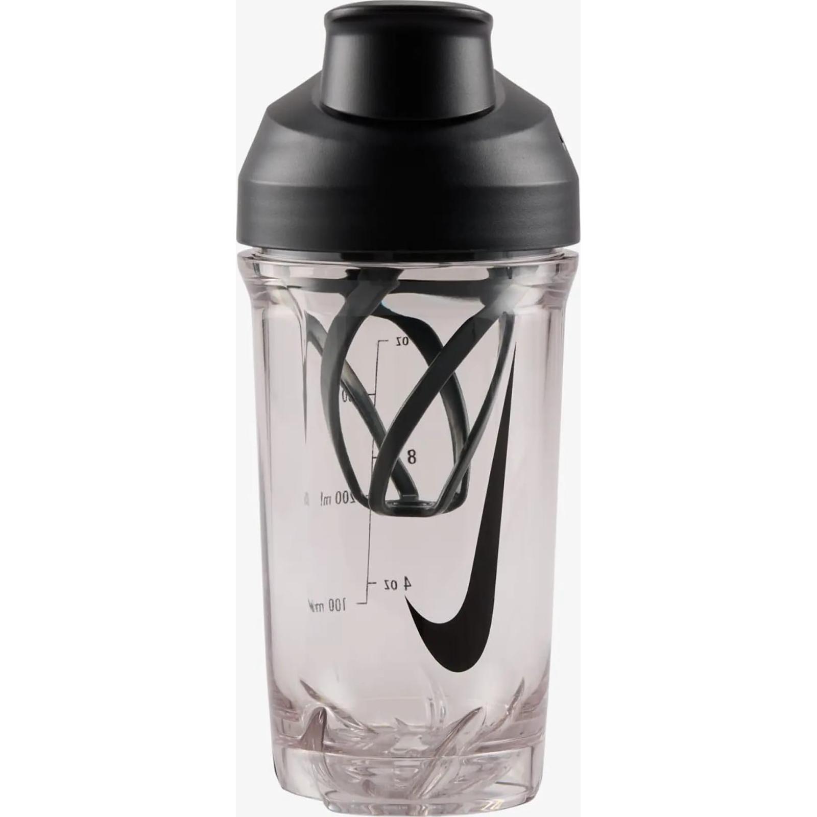 Пляшка Nike TR RECHARGE SHAKER BOTTLE 16 OZ прозорий, чорний Уні