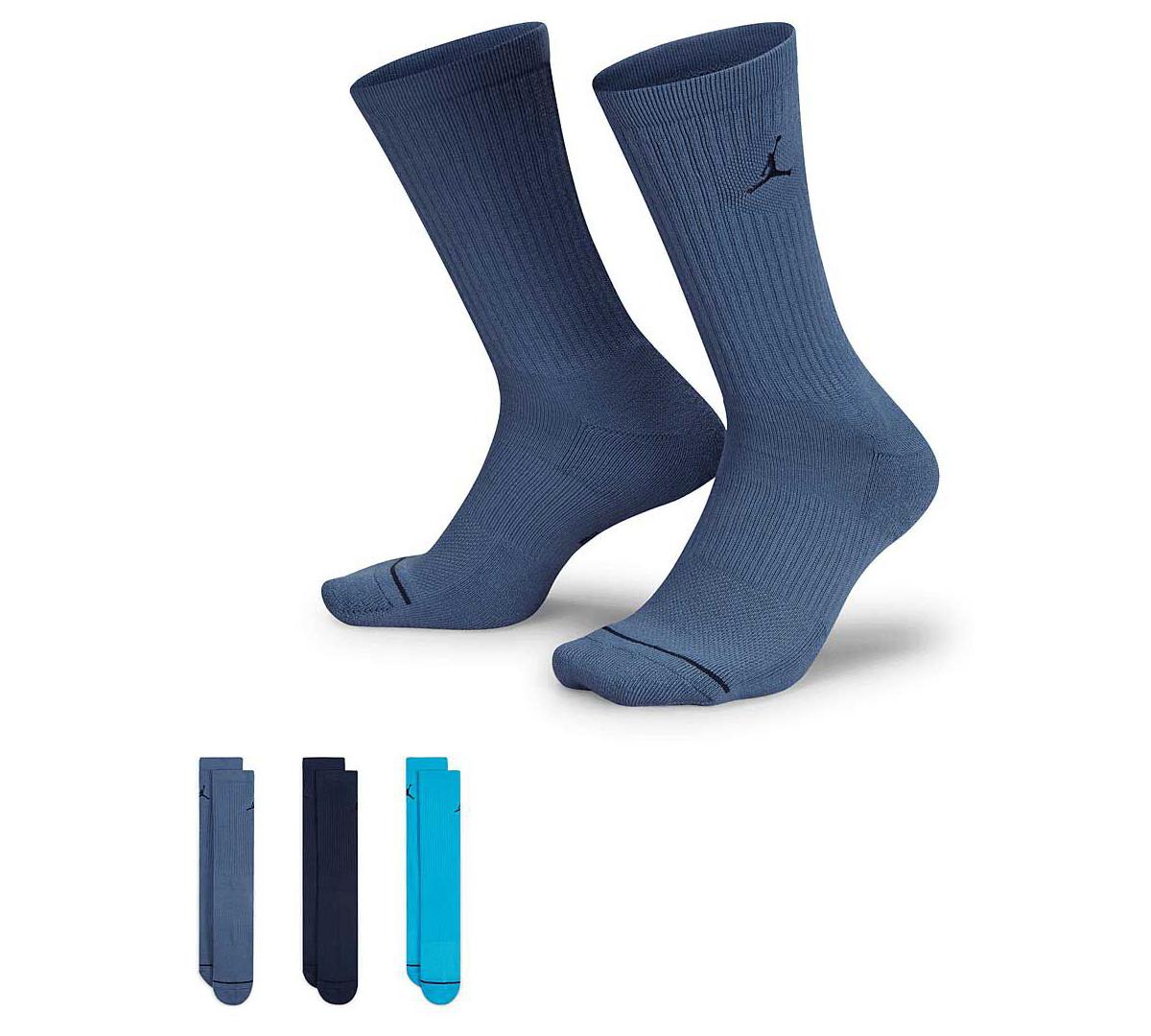 Шкарпетки Nike U J ED CUSH POLY CREW 3PR 144 синій, темно-синій, блакитний Уні