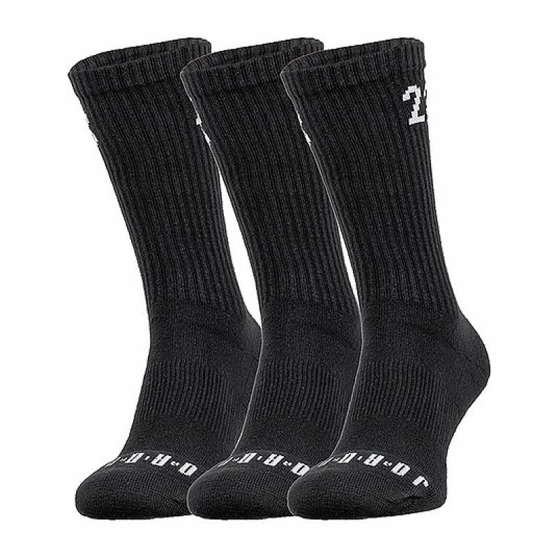 Шкарпетки Nike U JORDAN ESSENTIAL CREW 3PR чорний, білий УНІ 38-42