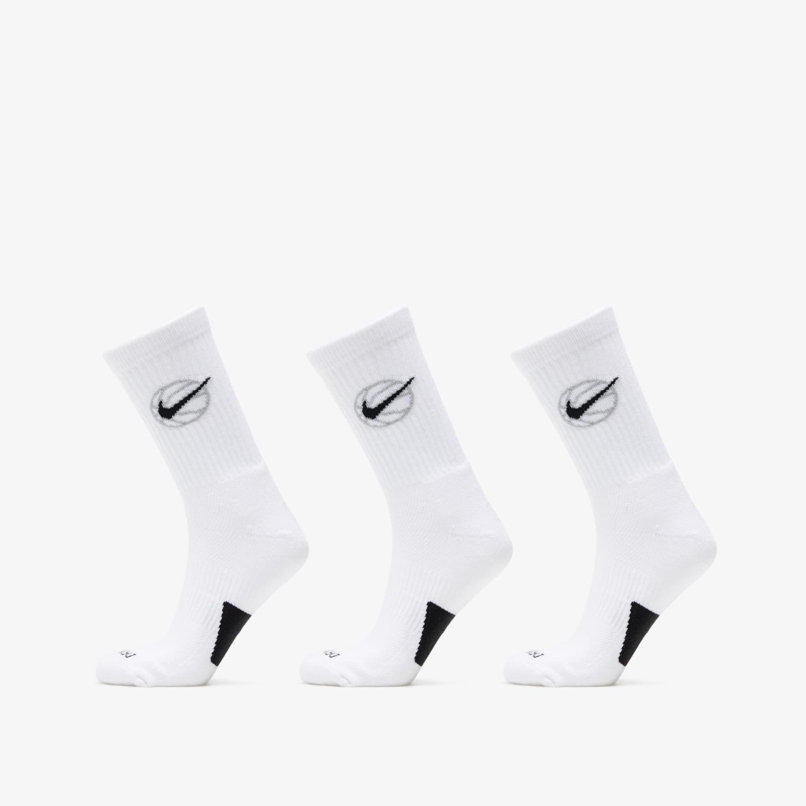 Шкарпетки Nike U NK CREW EVERYDAY BBALL 3PR білий Уні