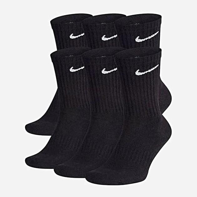 Шкарпетки Nike U Nike ED PLS CSH CRW 6PR - 132 чорний Чол
