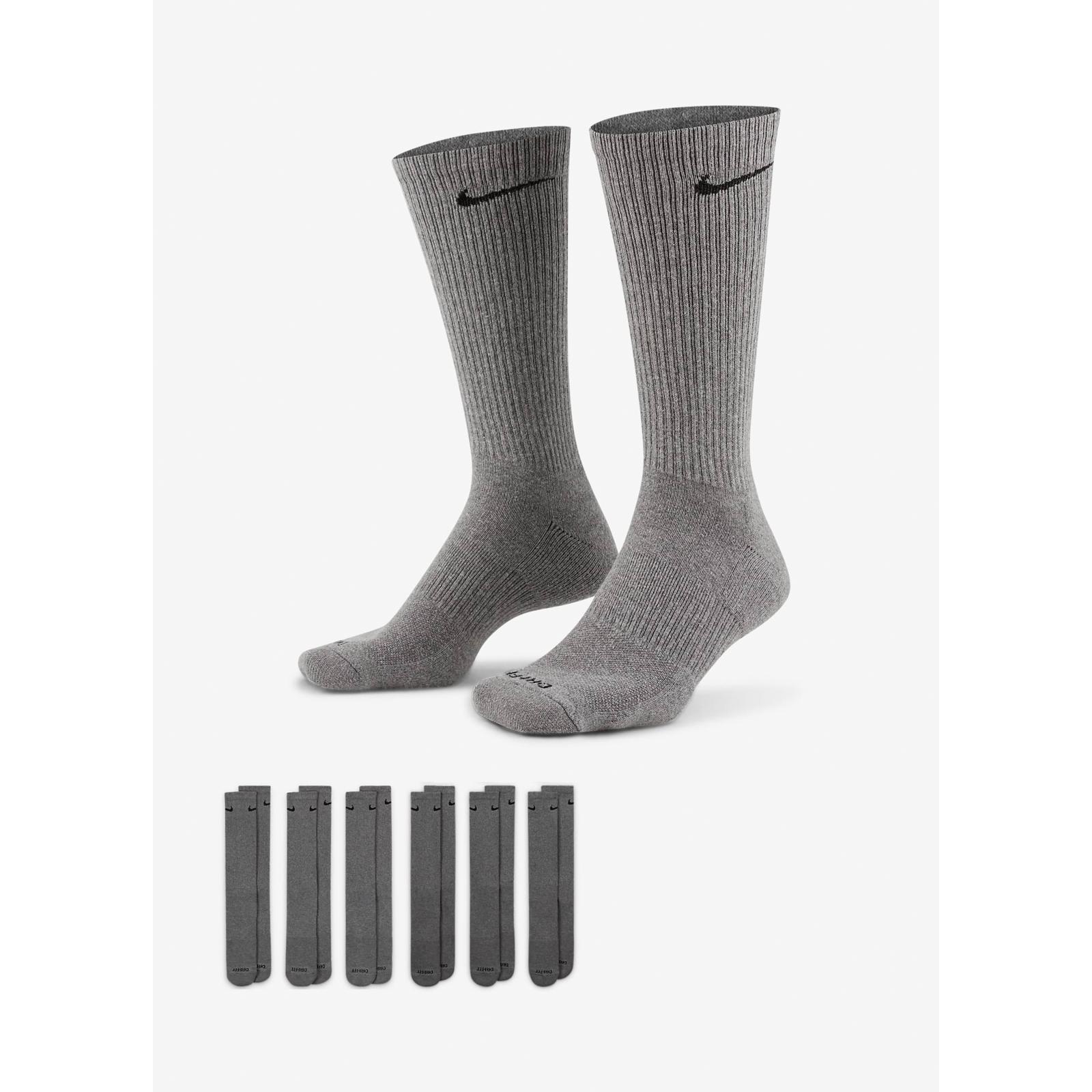 Шкарпетки Nike U NK ED PLS CSH CRW 6PR - 132 Сірий Чол