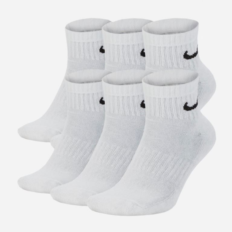 Шкарпетки Nike U NK EVERYDAY CUSH ANKLE 6PR-BD білий Уні