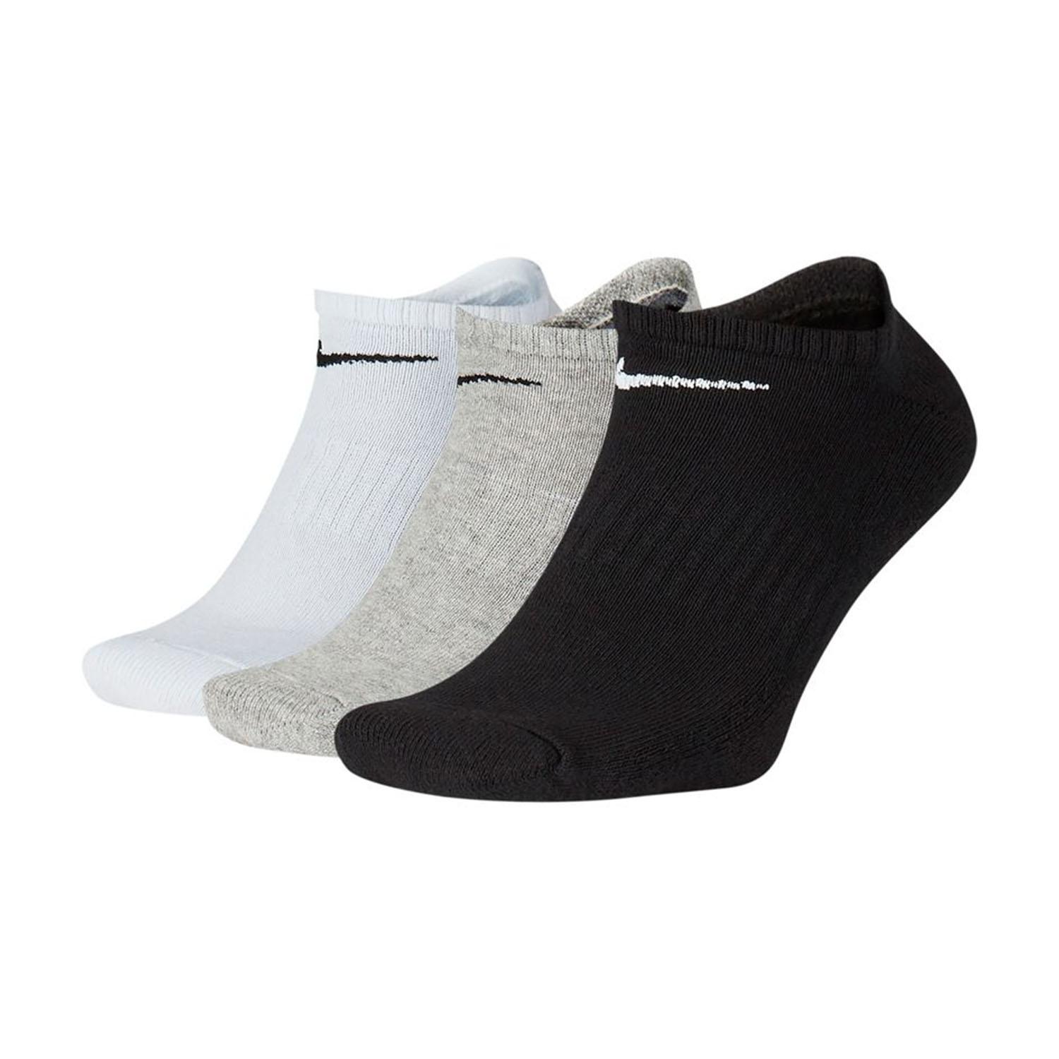 Шкарпетки Nike U NK EVERYDAY CUSH NS 3PR чорний, білий, сірий