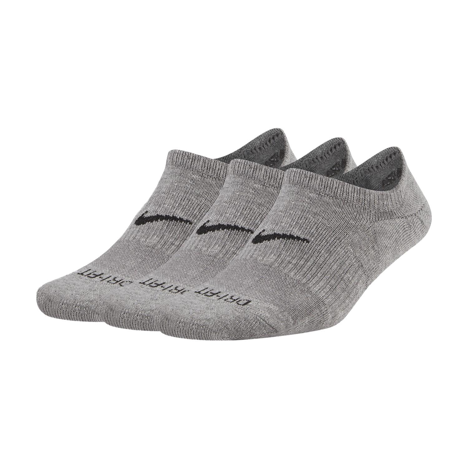 Шкарпетки Nike U NK EVERYDAY PLUS CUSH FOOTIE 3PR сірий Уні