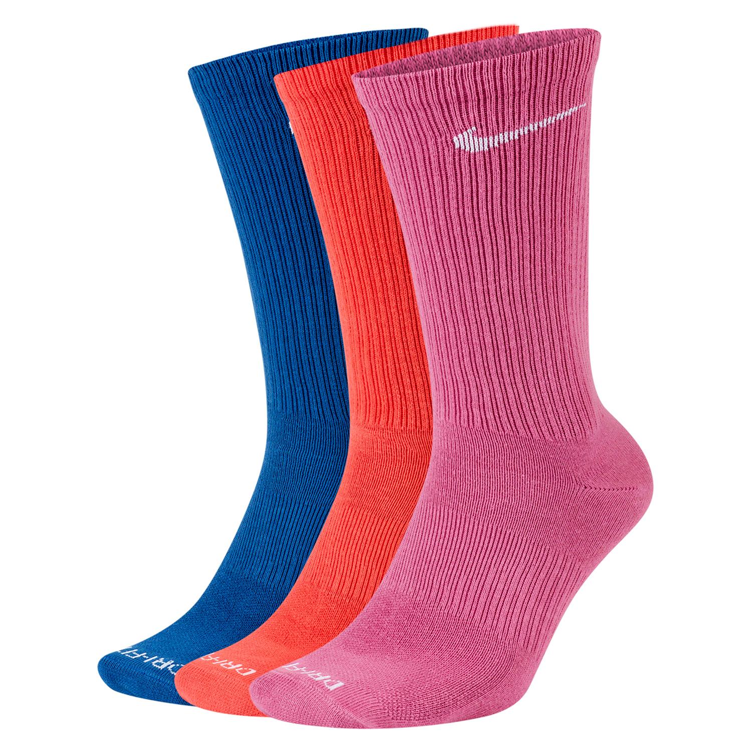 Шкарпетки Nike U NK EVERYDAY PLUS LTWT CREW 3PR мультиколор
