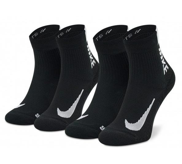 Шкарпетки Nike U NK MLTPLIER ANKLE 2PR - 144 чорний Уні