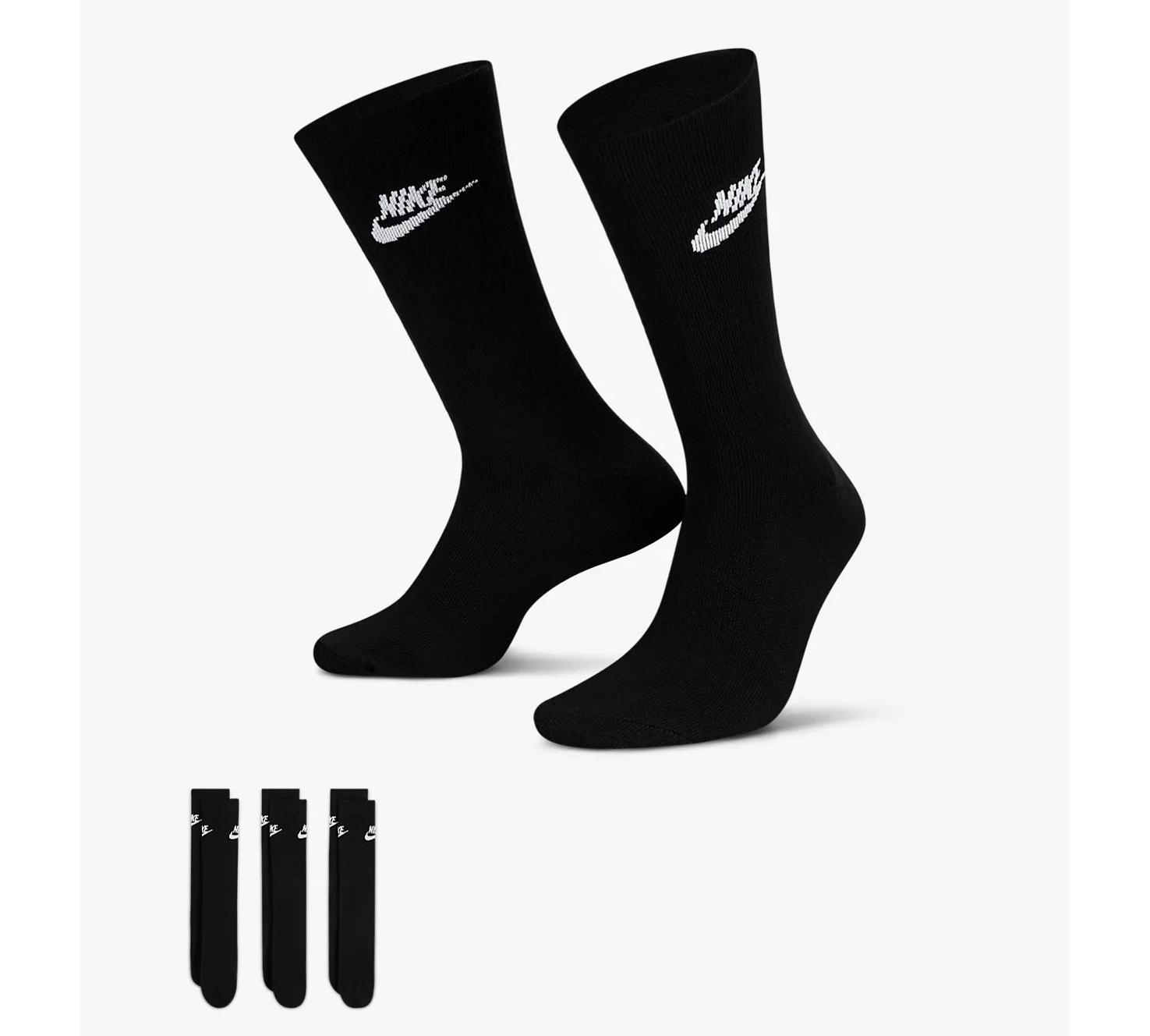 Шкарпетки Nike U NK NSW EVERYDAY ESSENTIAL CR чорний УНІ 38-42