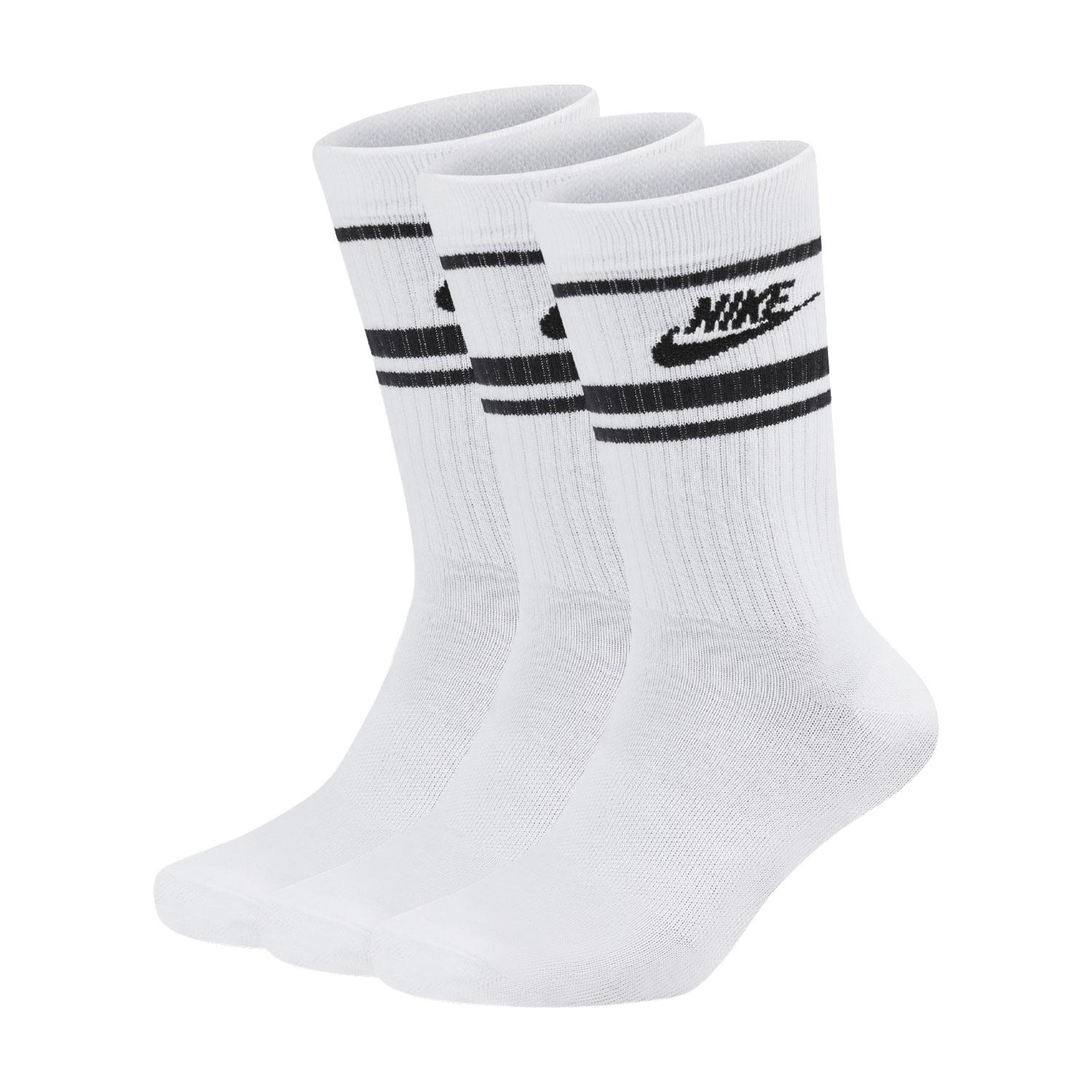 Шкарпетки Nike U NK NSW EVERYDAY ESSENTIAL CR 3PR білий, чорний Уні