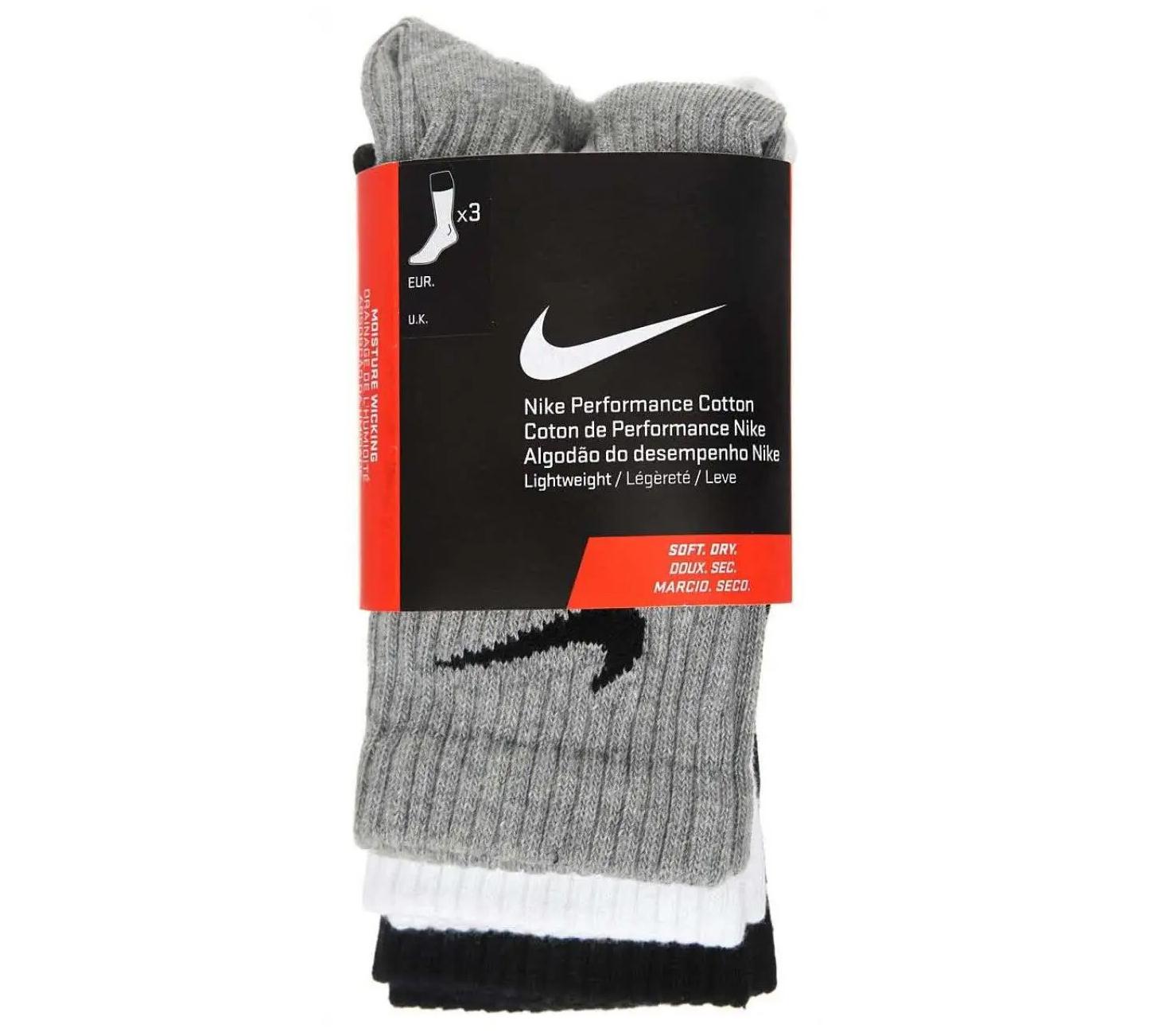 Шкарпетки Nike U NK PERF LTWT CREW 3PR мультиколор Уні
