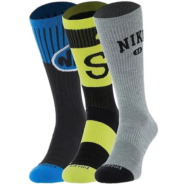 Шкарпетки Nike U NK SB EVERYDAY MAX LTWT CREW 3PR мультиколор Уні