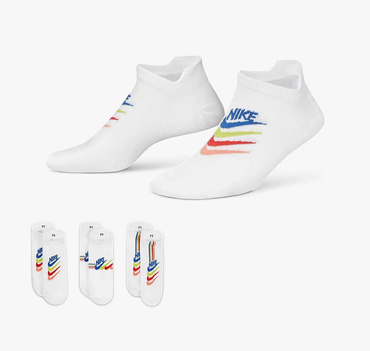 Шкарпетки Nike W NK EVERYDAY PLUS LTWT NS 3PR білий Дружина 34-38