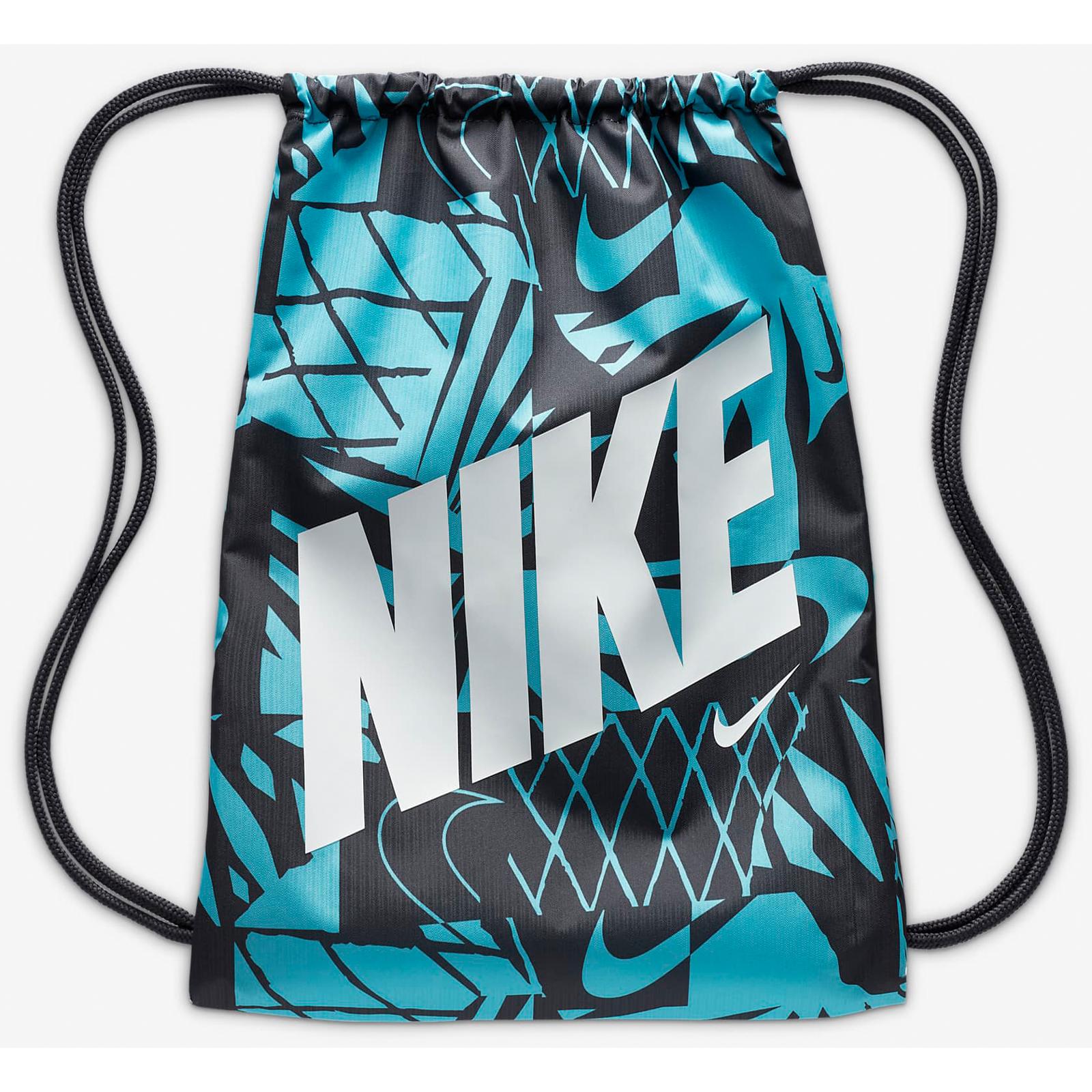 Мішок рюкзак Nike Y NK DRAWSTRING - CAT AOP 1 чорний. Синій, білий Діт 43 х 36 см