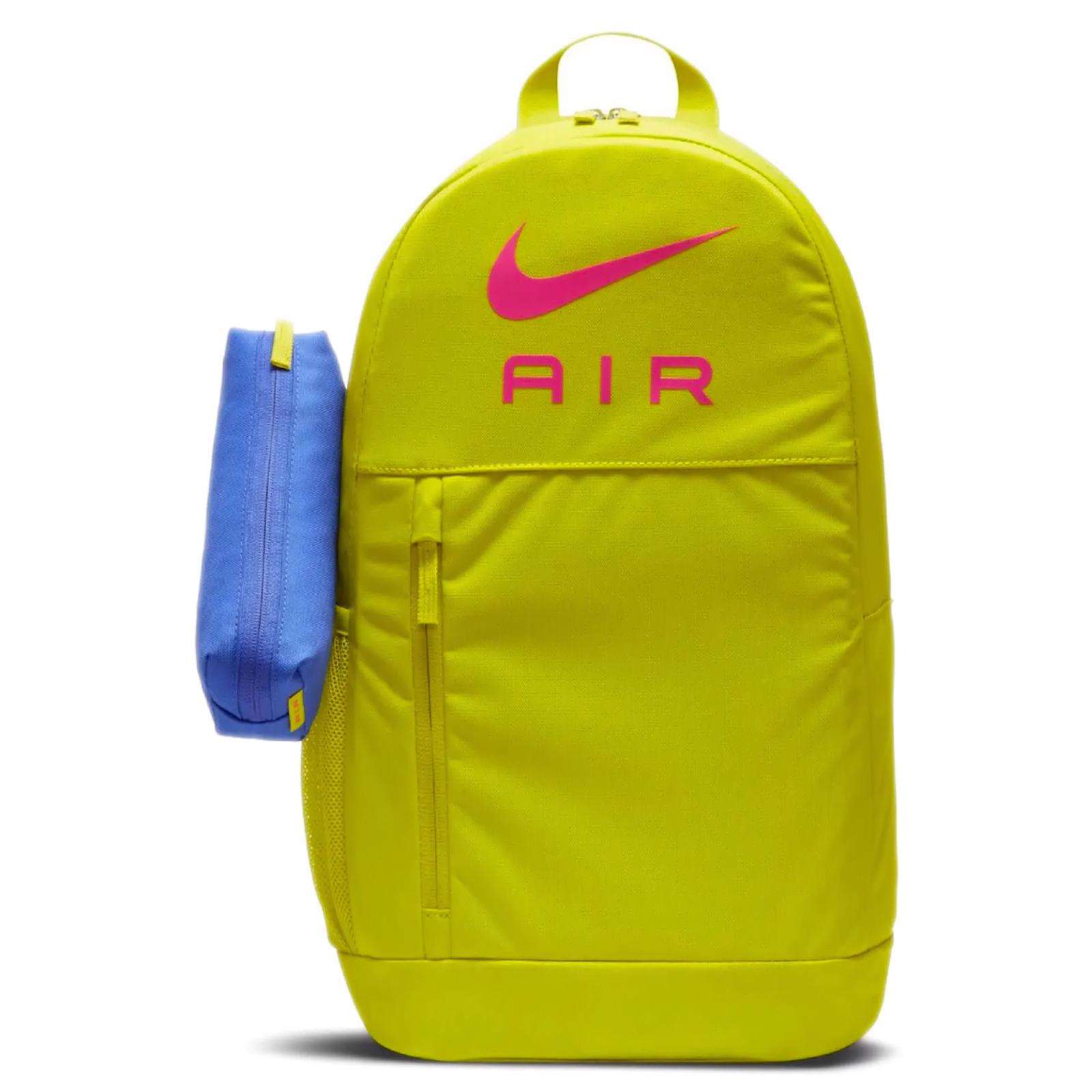 Рюкзак спортивний Nike Y NK ELMNTL BKPK - NK AIR 20L синій, жовтий, червоний Дітячий 46х30х13 см