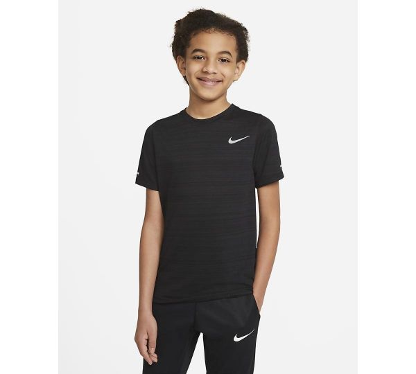Футболка спортивна Nike Boys Miler Top Black
