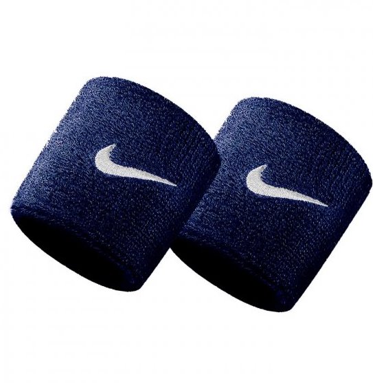 Напульсники Nike swoosh wristbands OBSIDIAN/WHITE OSFM