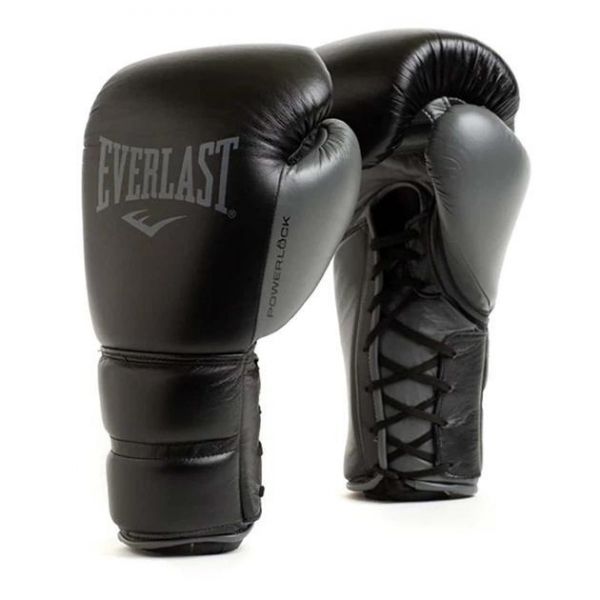 Боксерські рукавиці Everlast POWERLOCK 2 PRO TRAINING LACED GLOVE чорний